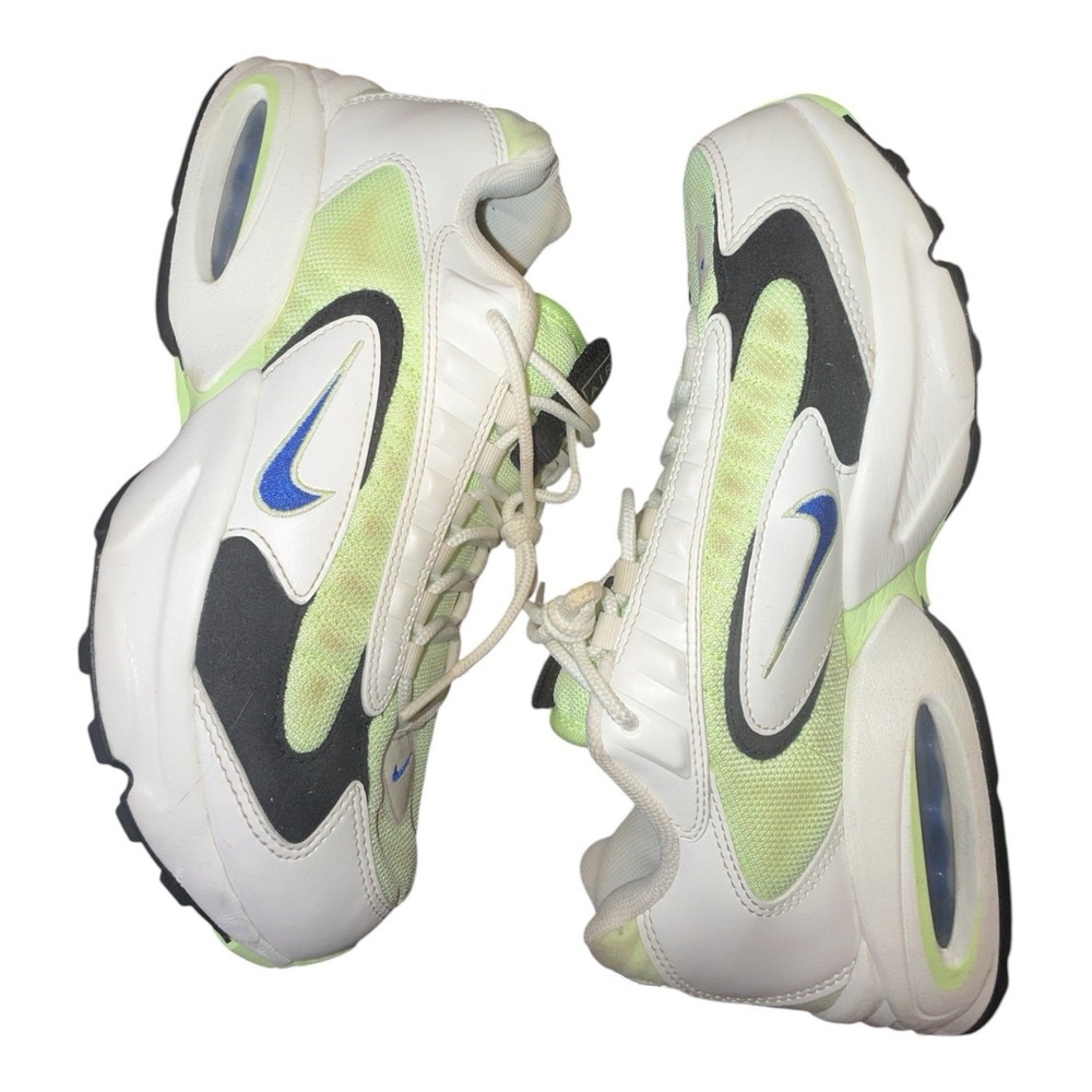 Nike Air Max Triax 96 Volt Size 12M 13.5W CT1104-700 Neon Green Royal Blue Suede - Picture 4 of 9